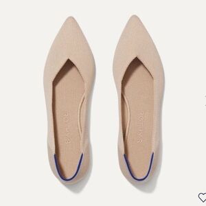 Rothy’s The Point Flat (Ecru)